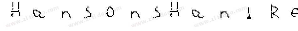 HansonsHand Regular字体转换